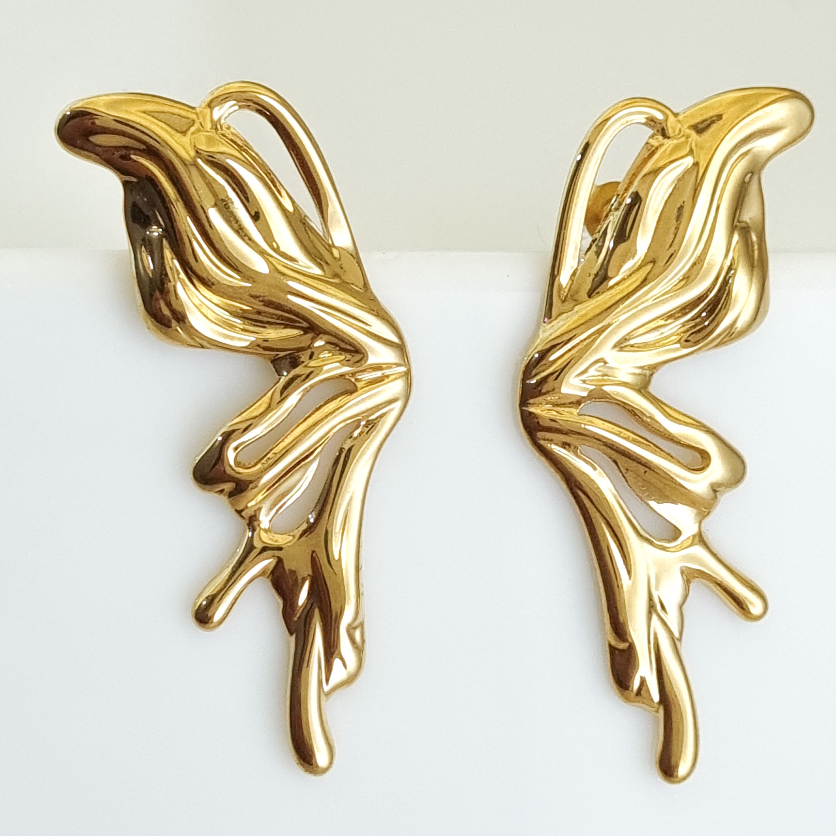 Aura Liquid Flame Wing Earrings