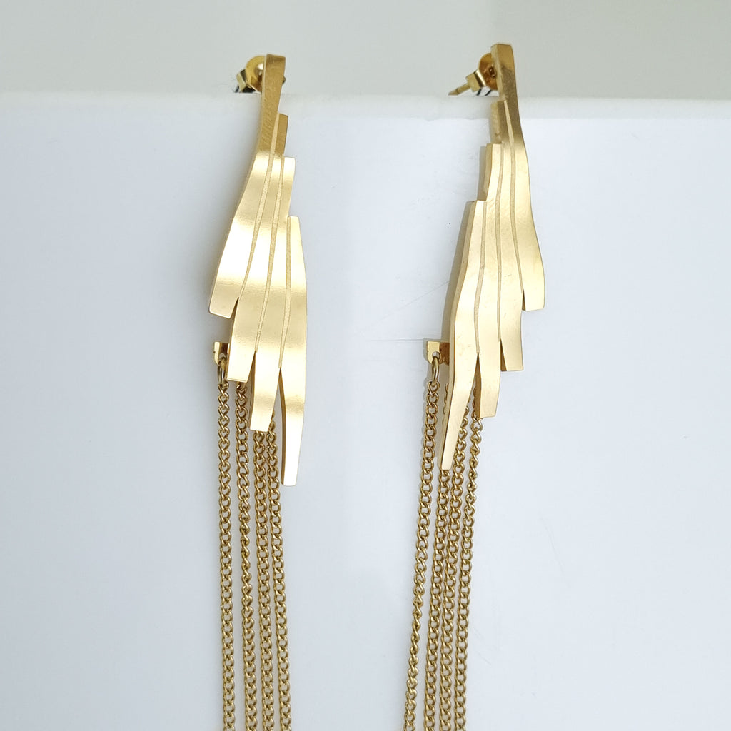 Cascade Fringe Drop Earrings