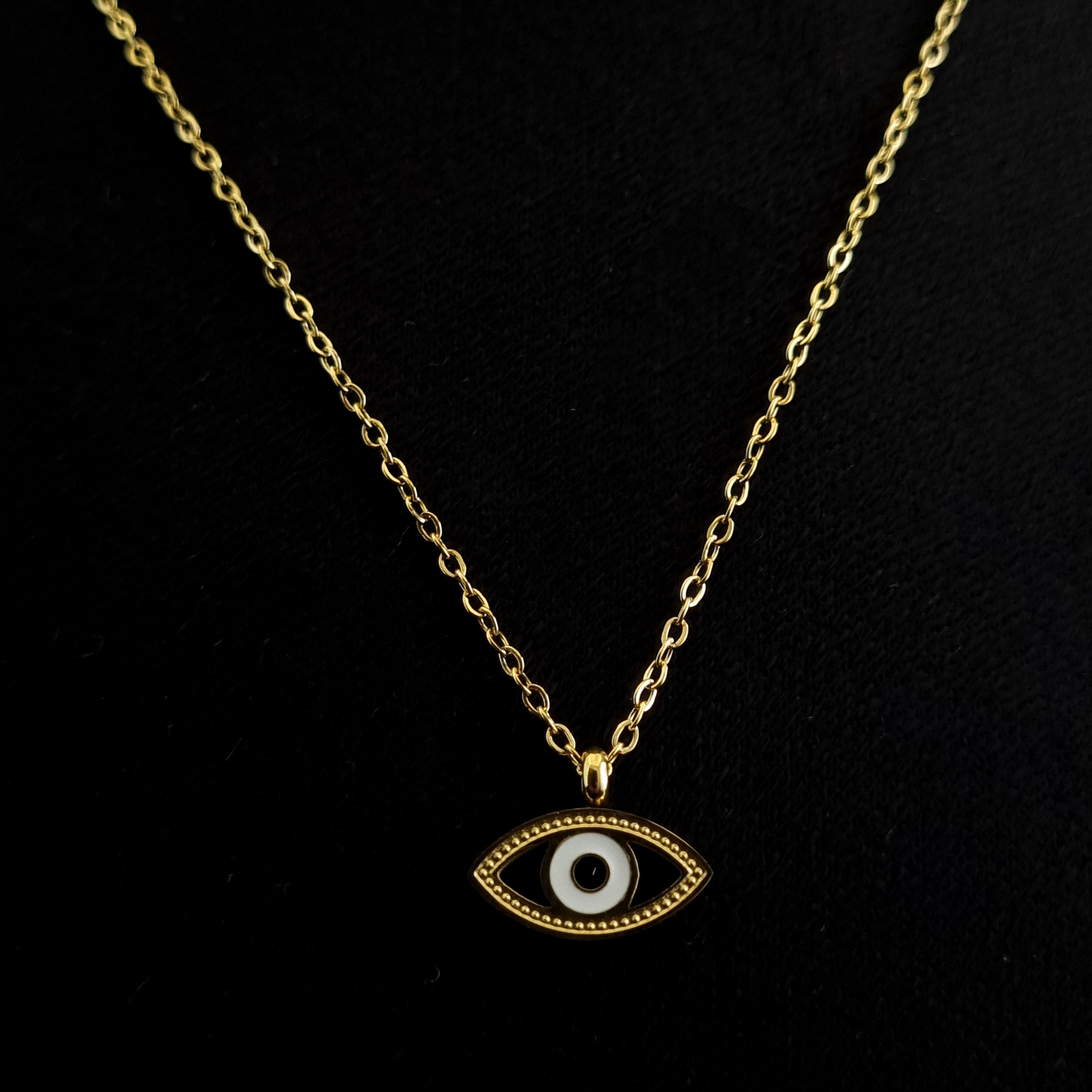 Celestial Evil Eye Pendant – Anti-Tarnish, 18K Gold Plated & Waterproof