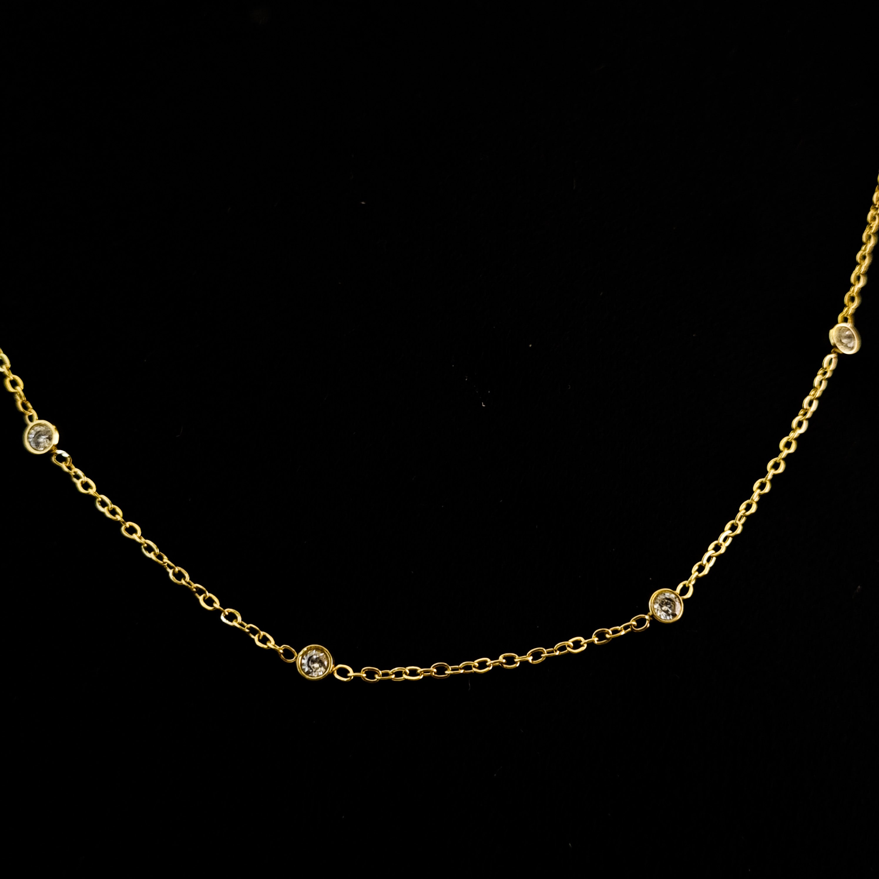 Dainty Aura Station Necklace